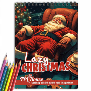 TPLHOUSE Lazy Christmas Coloring Book for Adult