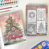 TPLHOUSE Pastel Christmas Spiral Coloring Book for Adult