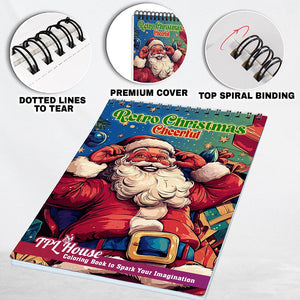 TPLHOUSE Retro Christmas Cheerful Coloring Pages for Adult