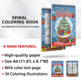 TPLHOUSE Snow Globe Christmas Coloring Sheets for Adult