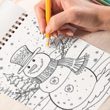 TPLHOUSE Snowman Coloring Book Spiral Bound for Adults