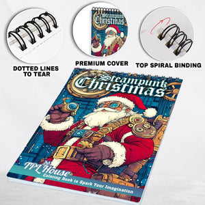 TPLHOUSE Steampunk Christmas Coloring Pages for Adult