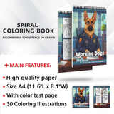 TPLHOUSE Working Dogs Coloring Sheets for Adults