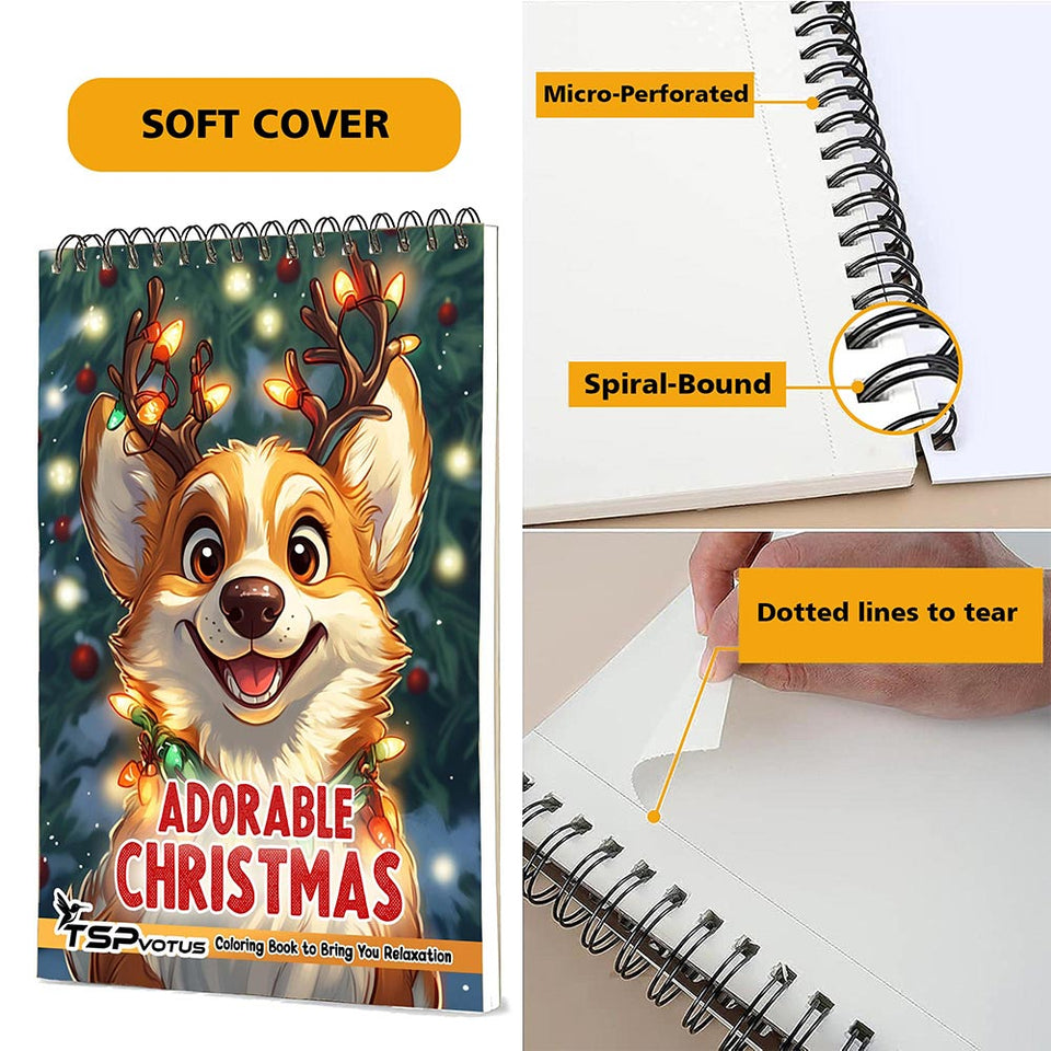 TSPVOTUS Adorable Christmas Coloring Pages for Adult