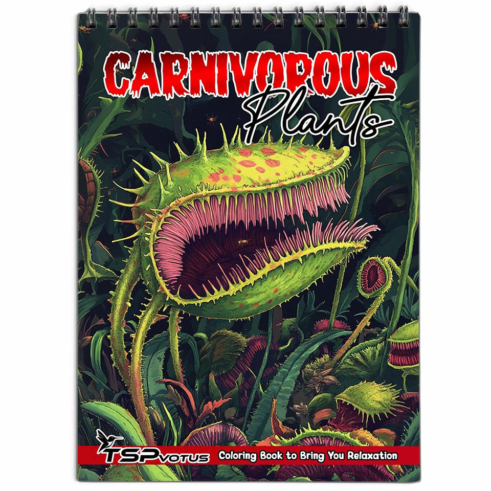 TSPVOTUS Carnivorous Plants Coloring Book for Adult