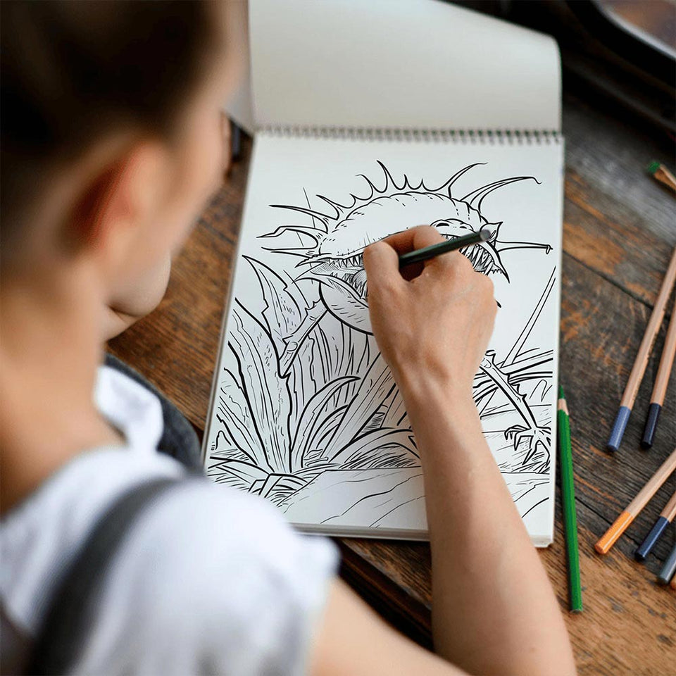 TSPVOTUS Carnivorous Plants Spiral Coloring Book for Adult