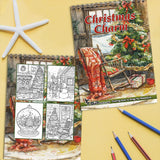 TSPVOTUS Christmas Charm Coloring Book Spiral Bound for Adult