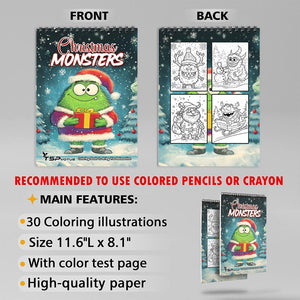 TSPVOTUS Christmas Monsters Coloring Sheets for Adult