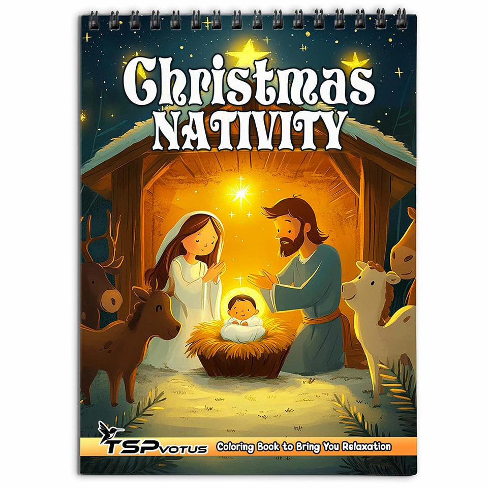 TSPVOTUS Christmas Nativity Coloring Book for Adult