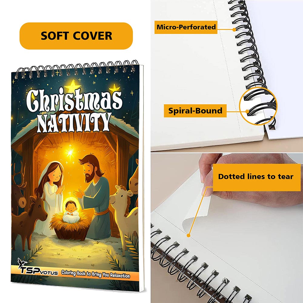 TSPVOTUS Christmas Nativity Coloring Pages for Adult