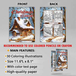 TSPVOTUS Christmas Scenes Coloring Sheets for Adult