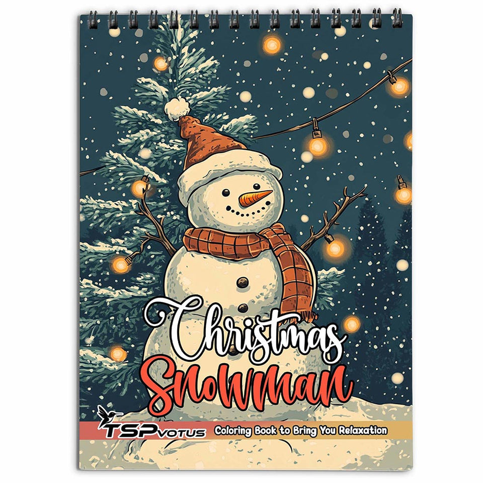 TSPVOTUS Christmas Snowman Coloring Book for Adult