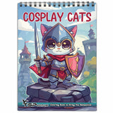 TSPVOTUS Cosplay Cats Coloring Book for Adult