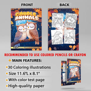 TSPVOTUS Couple Animals Coloring Sheets for Adult