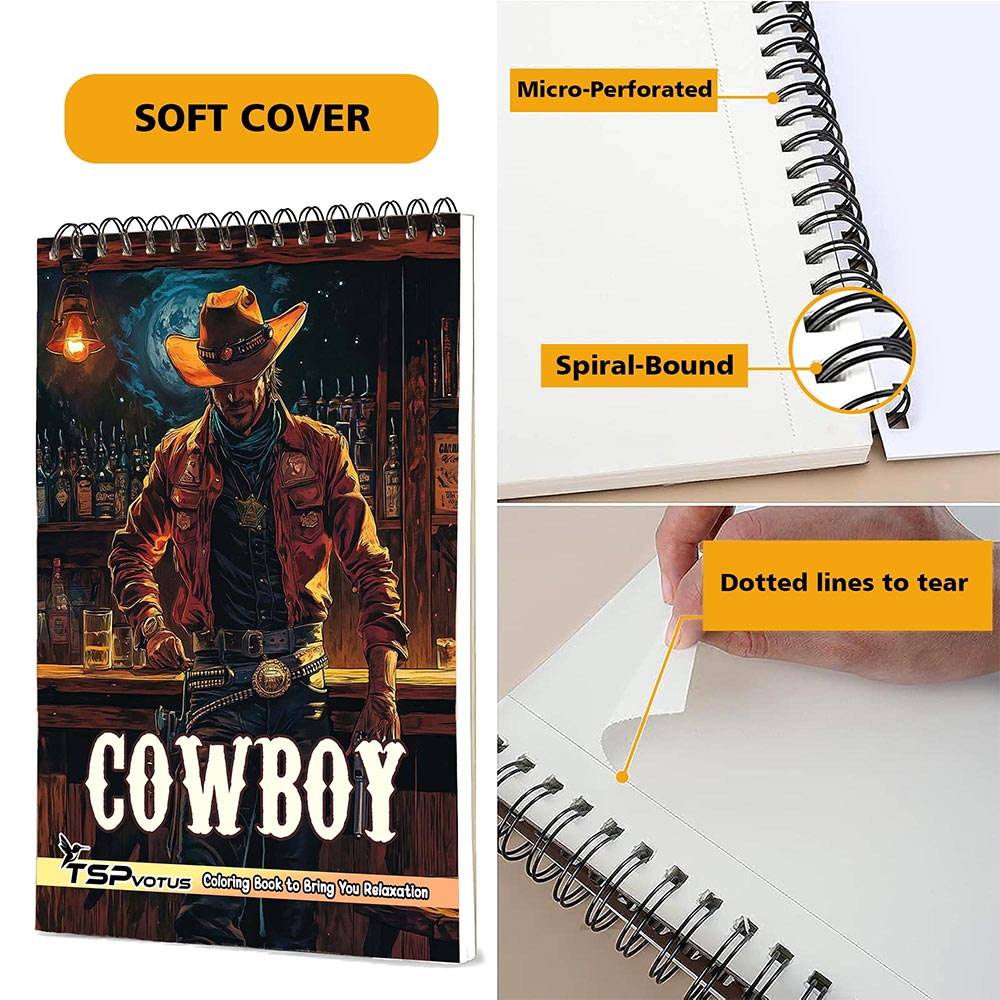 TSPVOTUS Cowboy Coloring Pages for Adult