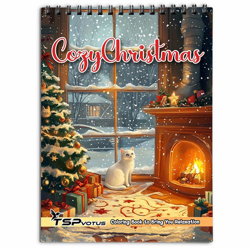 TSPVOTUS Cozy Christmas Coloring Book for Adult