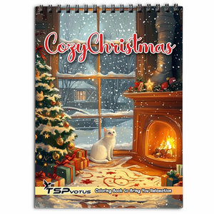 TSPVOTUS Cozy Christmas Coloring Book for Adult