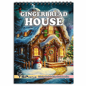 TSPVOTUS Gingerbread House Coloring Book for Adult