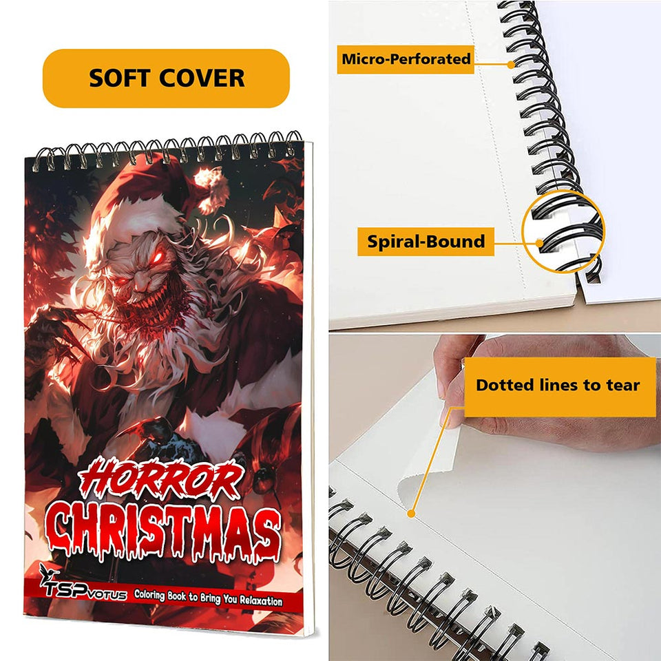 TSPVOTUS Horror Christmas Coloring Pages for Adult
