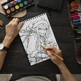 TSPVOTUS Horror Christmas Spiral Bound Coloring Book for Adult