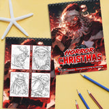TSPVOTUS Horror Christmas  Coloring Book Spiral Bound for Adult