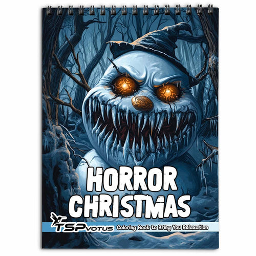 TSPVOTUS Horror Christmas Coloring Book for Adult
