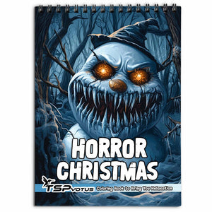 TSPVOTUS Horror Christmas Coloring Book for Adult