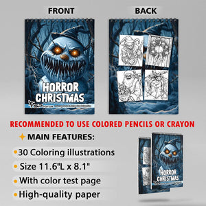 TSPVOTUS Horror Christmas Coloring Sheets for Adult