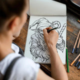 TSPVOTUS Horror Christmas Spiral Coloring Book for Adult