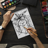 TSPVOTUS Horror Christmas Spiral Bound Coloring Book for Adult