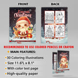 TSPVOTUS Kawaii Christmas Coloring Sheets for Adult