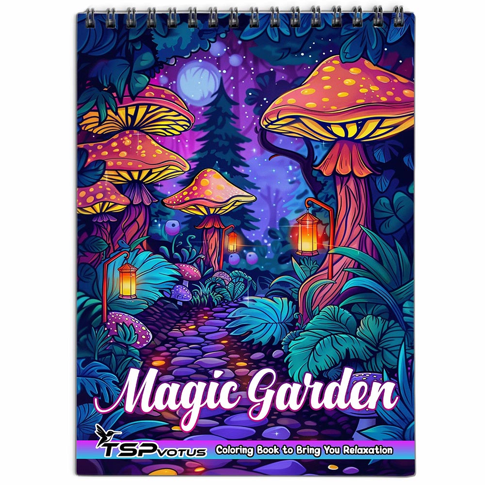 TSPVOTUS Magic Garden Coloring Book for Adult