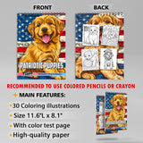 TSPVOTUS Patriotic Puppies Coloring Sheets for Adult