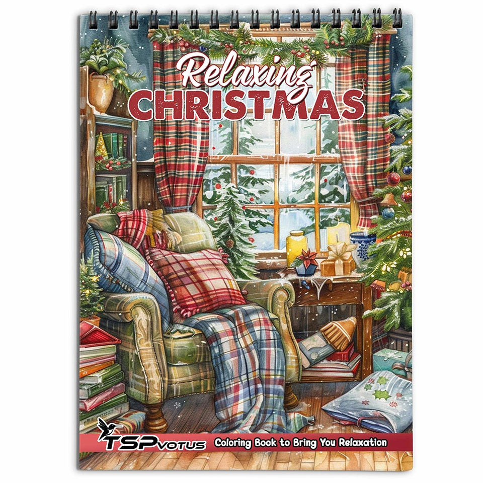 TSPVOTUS Relaxing Christmas Coloring Book for Adult