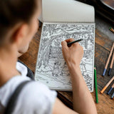 TSPVOTUS Victorian Christmas Spiral Coloring Book for Adult