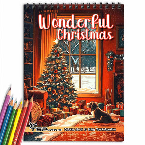 TSPVOTUS Wonderful Christmas Coloring Book for Adult