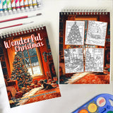 TSPVOTUS Wonderful Christmas Spiral Coloring Book for Adult