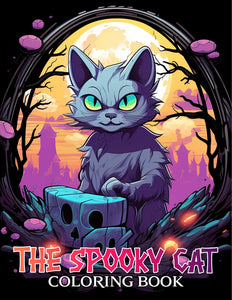 The Spooky Cat 30 Pages Printable Coloring Book