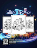 Tiny House 30 Pages Printable Coloring Book