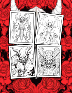 Ultimate Demon 30 Pages Printable Coloring Book