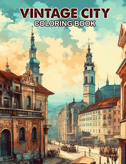 Vintage Life 30 Pages Printable Coloring Book