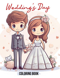 Wedding's Day 30 Pages Printable Coloring Book