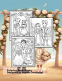 Wedding's Day 30 Pages Printable Coloring Book