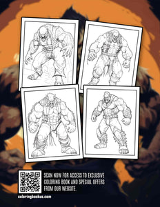 Werewolf Monster 30 Pages Printable Coloring Book