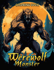 Werewolf Monster 30 Pages Printable Coloring Book