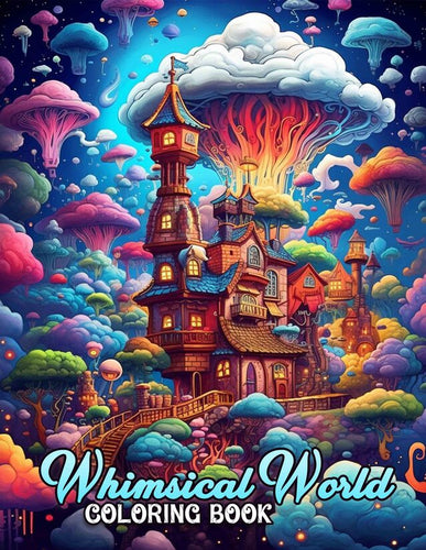 Whimsical World 30 Pages Printable Coloring Book