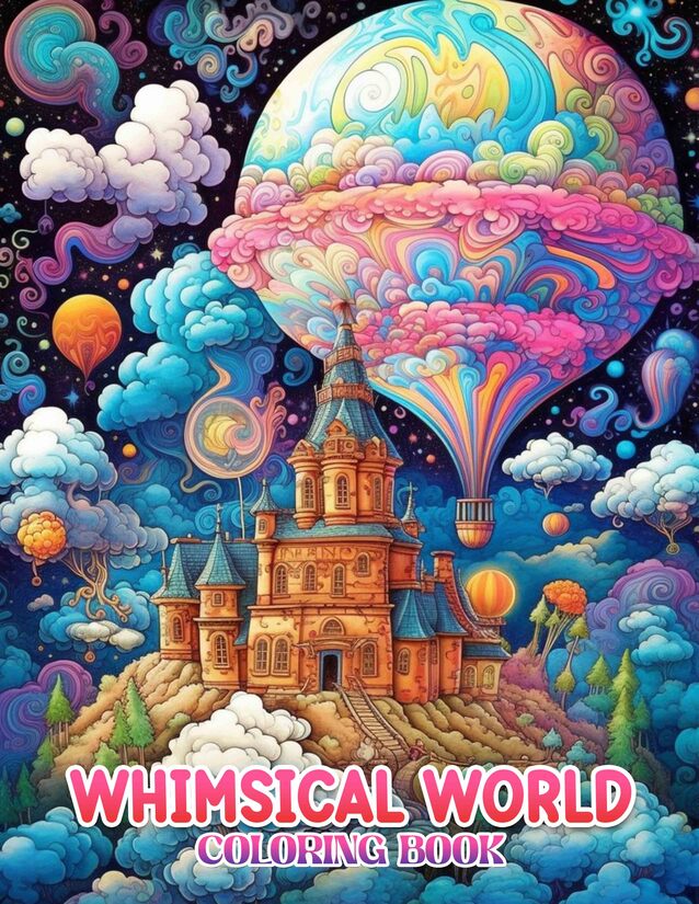 Whimsical World 30 Pages Printable Coloring Book