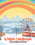 Winter Landscape 30 Pages Printable Coloring Book