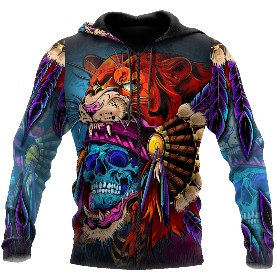 Unisex Hoodie All Over Print Skull Gifts Lion Skull Over Printed Unisex Hoodie