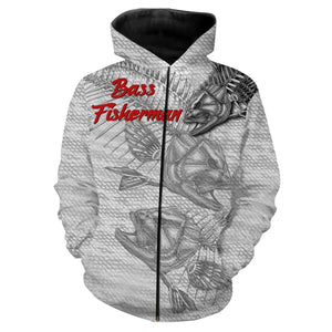 Bass fishing bass fisherman skull fish all-over print shirts